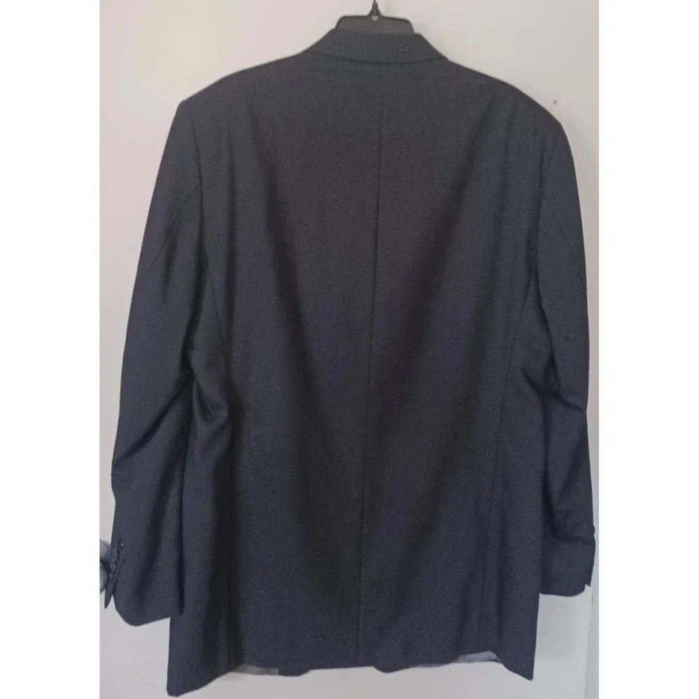 Calvin Klein 100% Wool Blazer Men 42L 3 Button Sport Coat Jacket Y2K Formal Prom